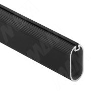Штанга овальная + демпфер жесткий, черный, L-3000 (15х30)