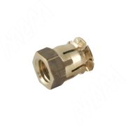 Футорка распорная металл, c шариком, D8, М6x14