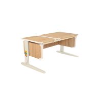 СУТ.42 Парта-трансформер (120x55x53) (Дуб сонома + бежевый)