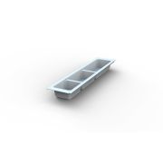 Лоток для столовых приборов TRAYBOND 107х480мм, 3 секции